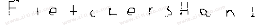 FletchersHand Regular字体转换